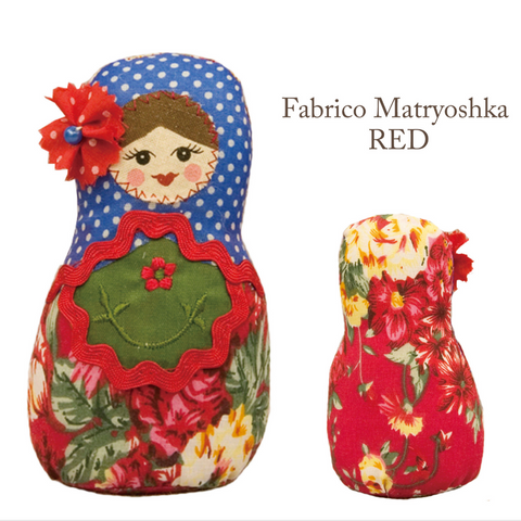 Fabrico Matryoshka Doll (Red / Pink / Patchwork)