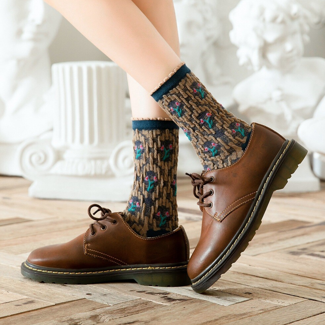 Japan Pattern Socks (Red / Green / Blue)