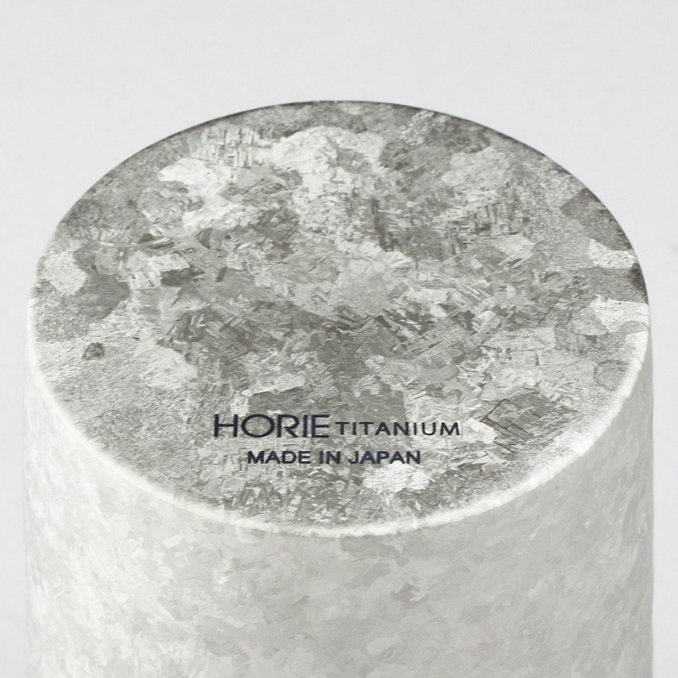 HORIE Double Titanium Tumbler - Japanese Premium Metal Cup (Gold/Silver)