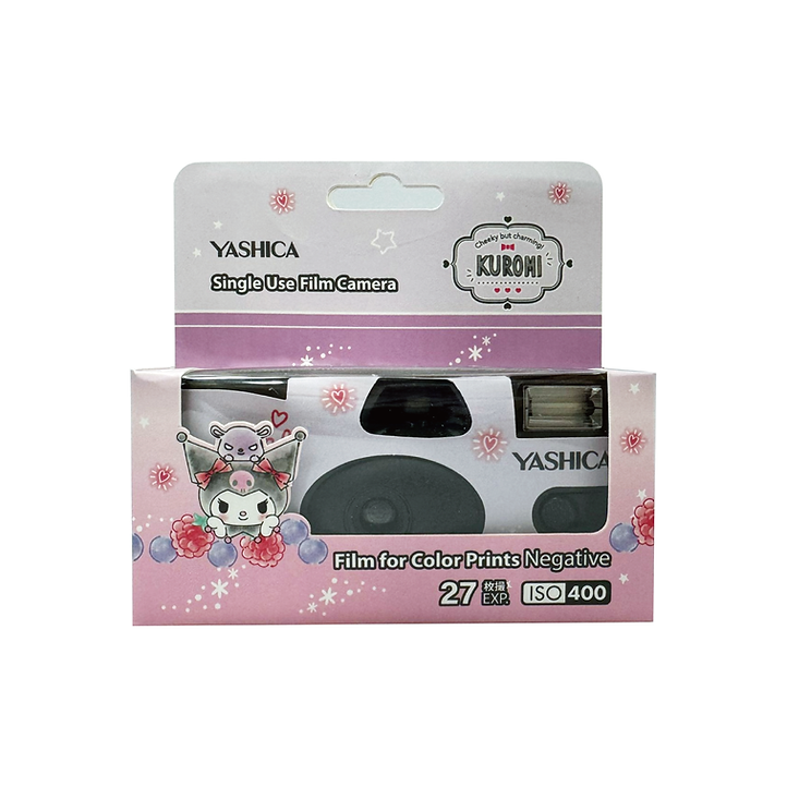 Yashica x Kuromi Adventure Single Use Camera W/iso400 Film