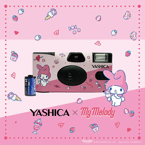 Yashica x My Melody Single Use Camera W/iso400 Film