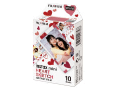 Fujifilm Instax mini HEART SKETCH (10/PK)