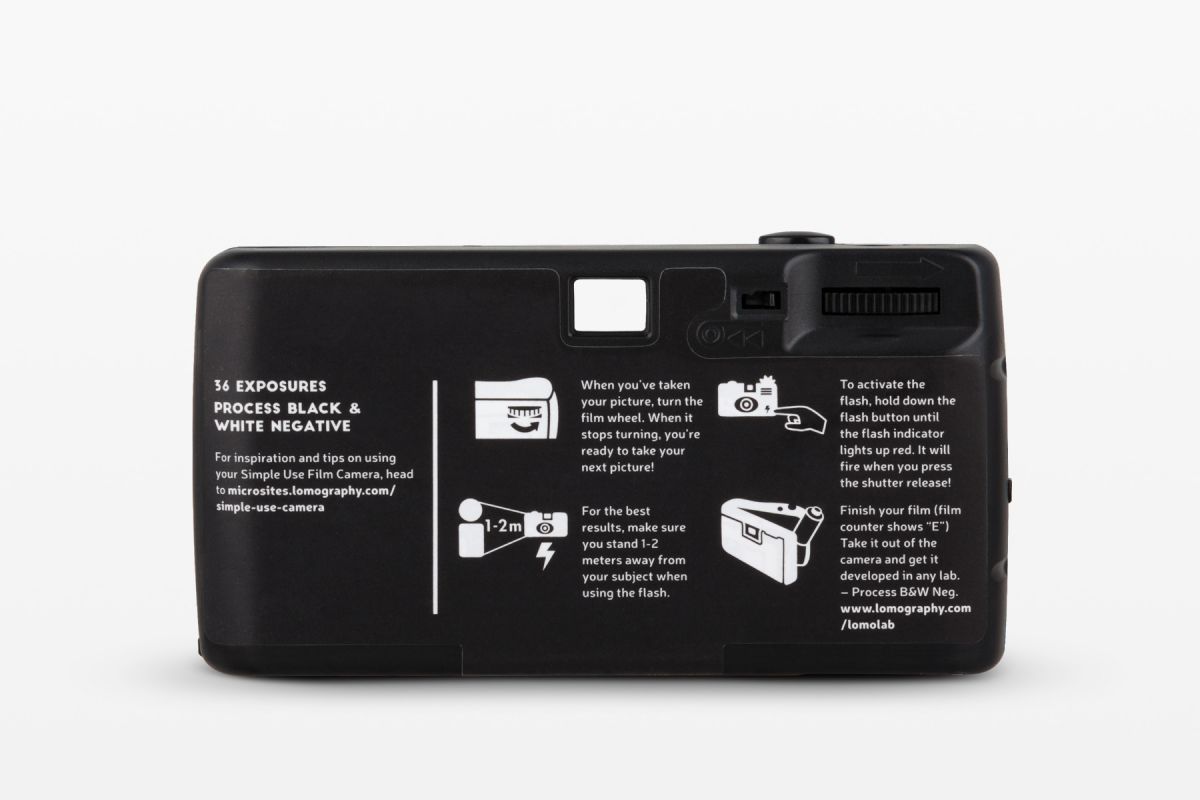 Lomography Simple Use Reloadable Film Camera Black & White