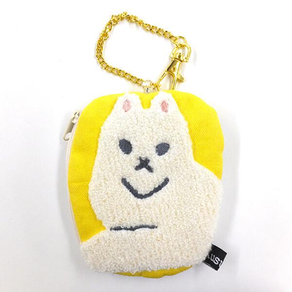 Japanese Embroidery Coin Purse & Card Holder - Cute Character Design