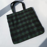 Ribbon Change Ribbon CHECK PATTERN TOTE BAG