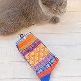 Colorful Pair Different Colors Round Top Socks Socks
