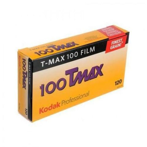 Kodak T-max 100, Five (5) Pack of TX 120 Black & White Negative Film ISO 100, 120 Size