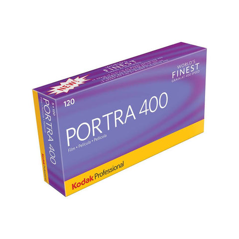 Kodak Portra 400 Color Negative Film ISO 400, 120 Size ( 1 Roll / 1 Pack 5 Rolls)