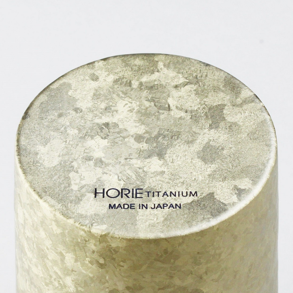 HORIE Double Titanium Tumbler - Japanese Premium Metal Cup (Gold/Silver)
