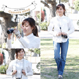Mi-na Camera Strap Natural Basic Border
