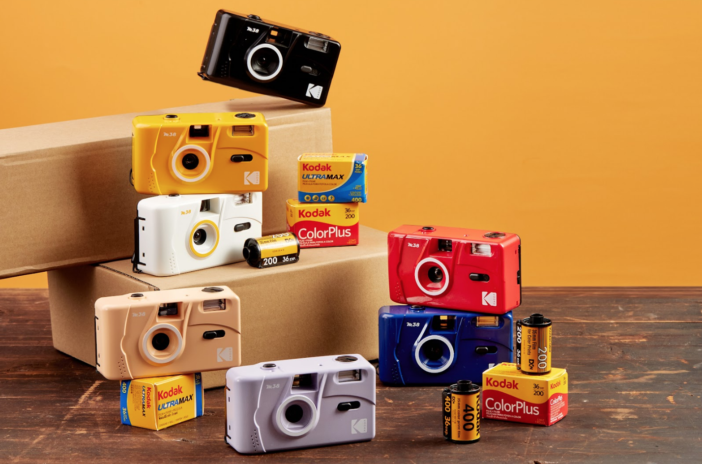 Kodak M38 35mm Reusable Film Camera with Flash - Available in 6 Colours