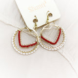 Shanti Pierced Earring - Heart