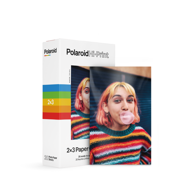 Polaroid Hi·Print 2x3 Pocket Photo Printer + Polaroid Hi Print 20 Sheets Paper Set